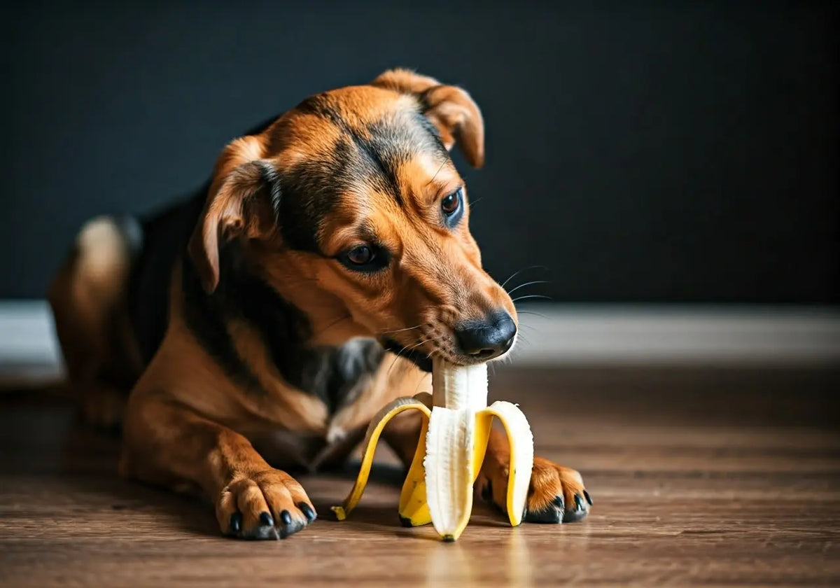 Illustration of How Dogs Can Eat Banana Safely