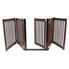 Amish Handcrafted EZ Free Standing Wood Gates-Barriers-Dynamic Accents-32" - 5 Panel Walk-Through-Mahogany-Pet Crates Direct