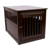 Amish Handcrafted Fortress End Table Pet Crates-Crate-Dynamic Accents-24 L x 18 W x 27 H-Mahogany-Pet Crates Direct