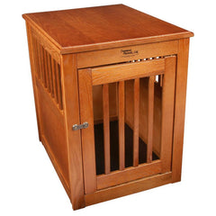 Amish Handcrafted Fortress End Table Pet Crates