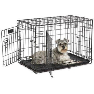 Midwest Contour Wire Folding Dog Crate Double Door-Crate-MidWest-30" - 19 W x 21 H x 30 L-Pet Crates Direct