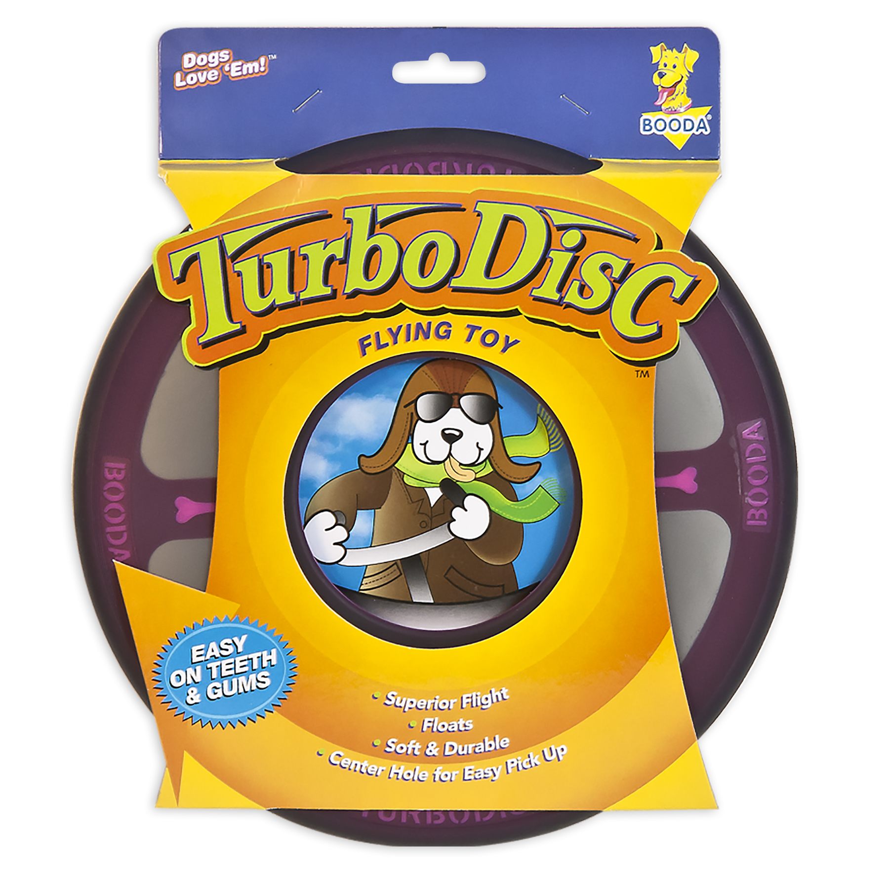 Booda Turbo Disc Flying Dog Toy