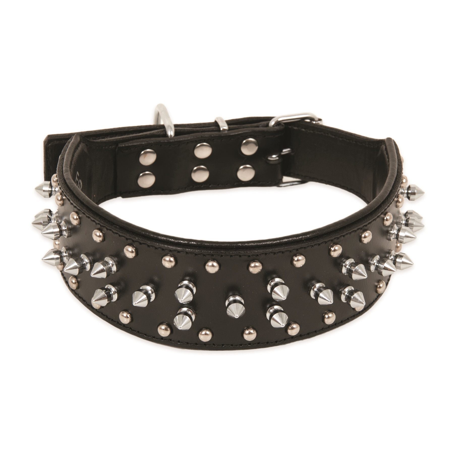 Petmate Big Spikes Leather Collar