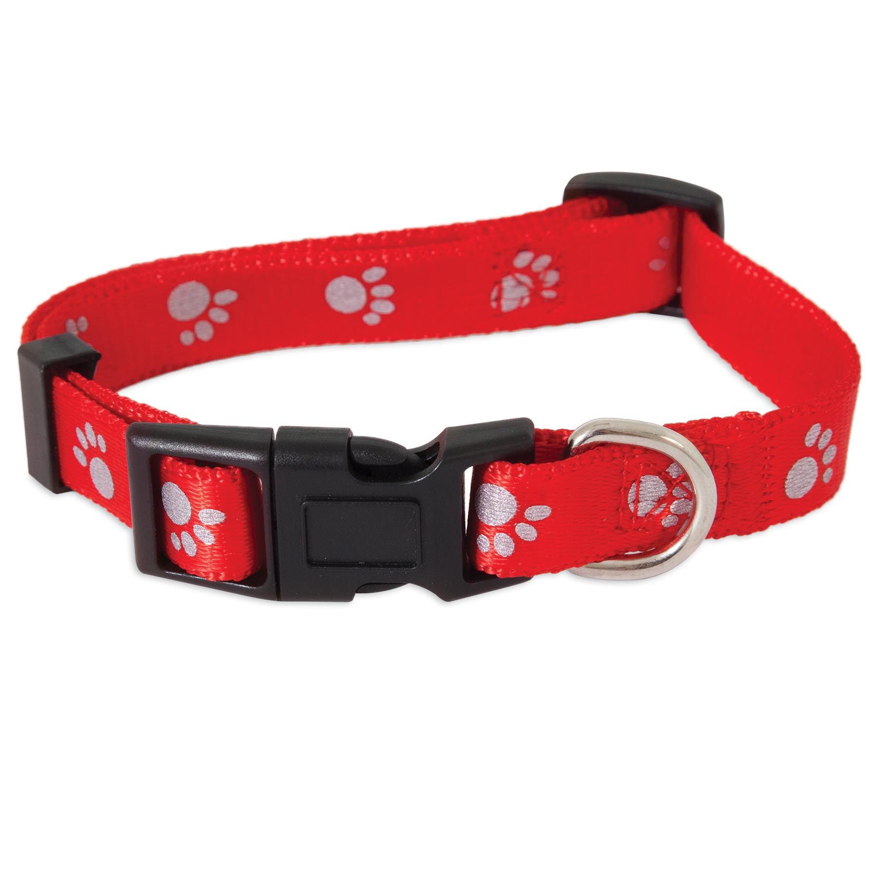 Petmate Reflective Paw Adjustable Dog Collar