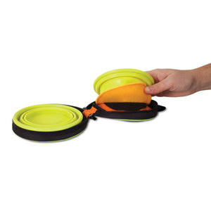 Petmate Silicone Travel Bowl Duo