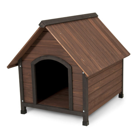 Aspen Pet Ruff Hauz Peak Roof Wood Dog House