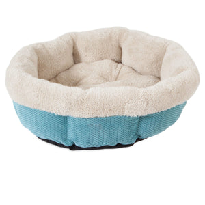 SnooZZy Mod Chic Shearling Round Bed - Teal