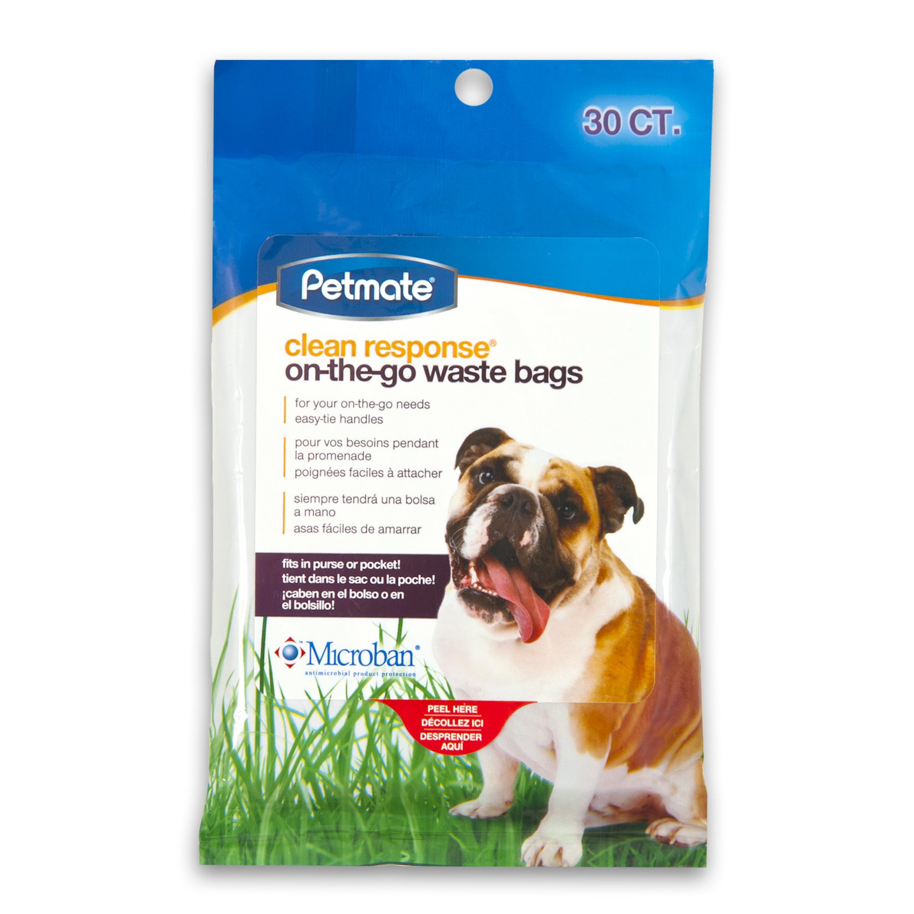 Petmate Clean Response On-The-Go Handle-Tie 30 ct. Waste Bags