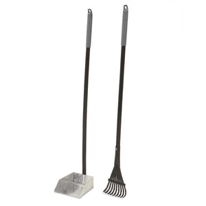 Petmate Clean Response Aluminum Rake & Pan