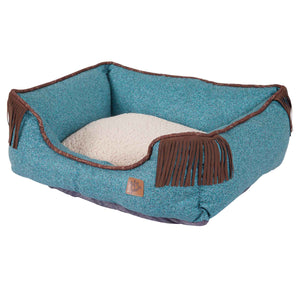 MuttNation Lambswool Corner Fringe Printed Lounger