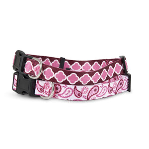 Petmate Paisley Arabesque Adjustable Collar - Pink