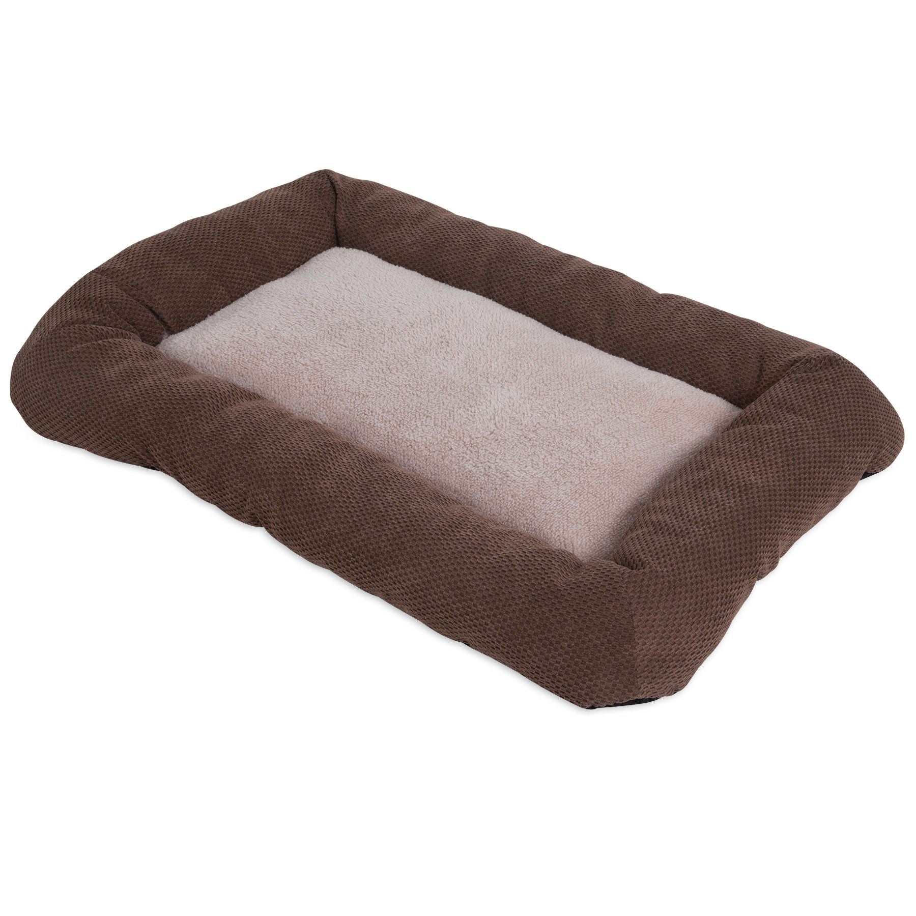 Petmate Chenille Low Bumper Kennel Mat - Brown