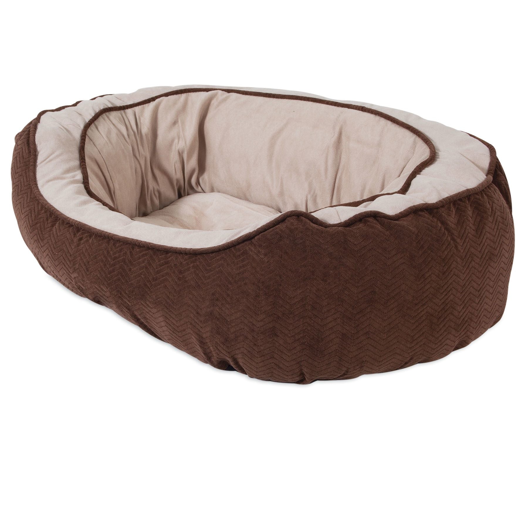 SnooZZy Chevron Gusset Daydreamer Bed - Chocolate