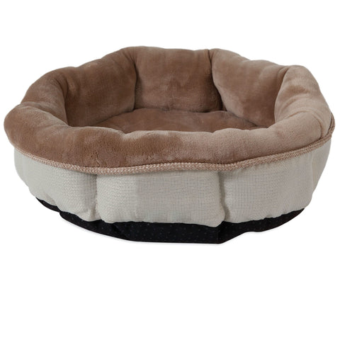 SnooZZy Rustic Elegance Shearling Round Bed