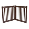 Amish Handcrafted EZ Free Standing Wood Gates-Barriers-Dynamic Accents-27" - 2 Panel-Mahogany-Pet Crates Direct