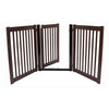 Amish Handcrafted EZ Free Standing Wood Gates-Barriers-Dynamic Accents-32" - 3 Panel Walk-Through-Mahogany-Pet Crates Direct