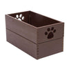 Amish Handcrafted Pet Toy Box-Accessories-Dynamic Accents-Large-Mahogany-Pet Crates Direct