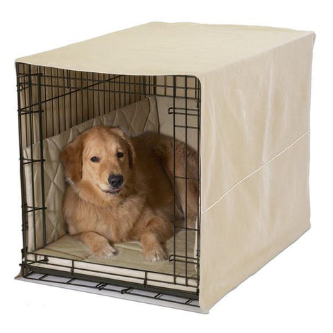 Casual Cratewear Dog Crate Cover-Accessories-Pet Dreams-fits 24" long crate-khaki-Pet Crates Direct