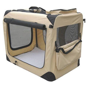 Elite Field 3 Door Soft Dog Crate-Crate-Elite Field-Small-Beige-Pet Crates Direct