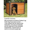Extreme Outback Log Cabin Dog House-Furniture-Precision-Pet Crates Direct