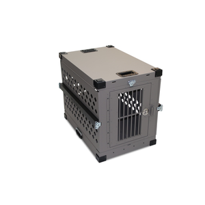 Impact Aluminum Collapsible Dog Crate-Crate-Impact-Medium-Gray-Pet Crates Direct