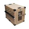 Impact Aluminum Collapsible Dog Crate-Crate-Impact-Medium-Tan-Pet Crates Direct