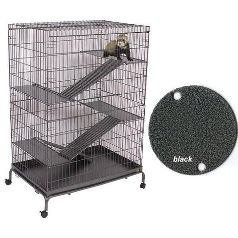 Jumbo Steel Deluxe Animal Cage with Stand-Cage-Prevue-Pet Crates Direct