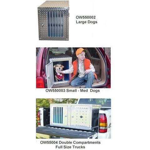 Owens Aluminum Dog Boxes for Trucks K9 Transport Series Knockdown Series-Crate-Owens-Medium-Pet Crates Direct