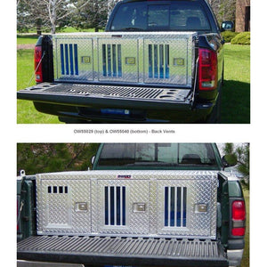 Owens Aluminum Dog Triple Boxes for Trucks - Hunter Series - No Storage-Crate-Owens-22 inch-Pet Crates Direct