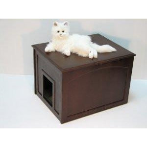 Pet Cat Litter Cabinet-cat-Crown Pet Products-Espresso-Pet Crates Direct