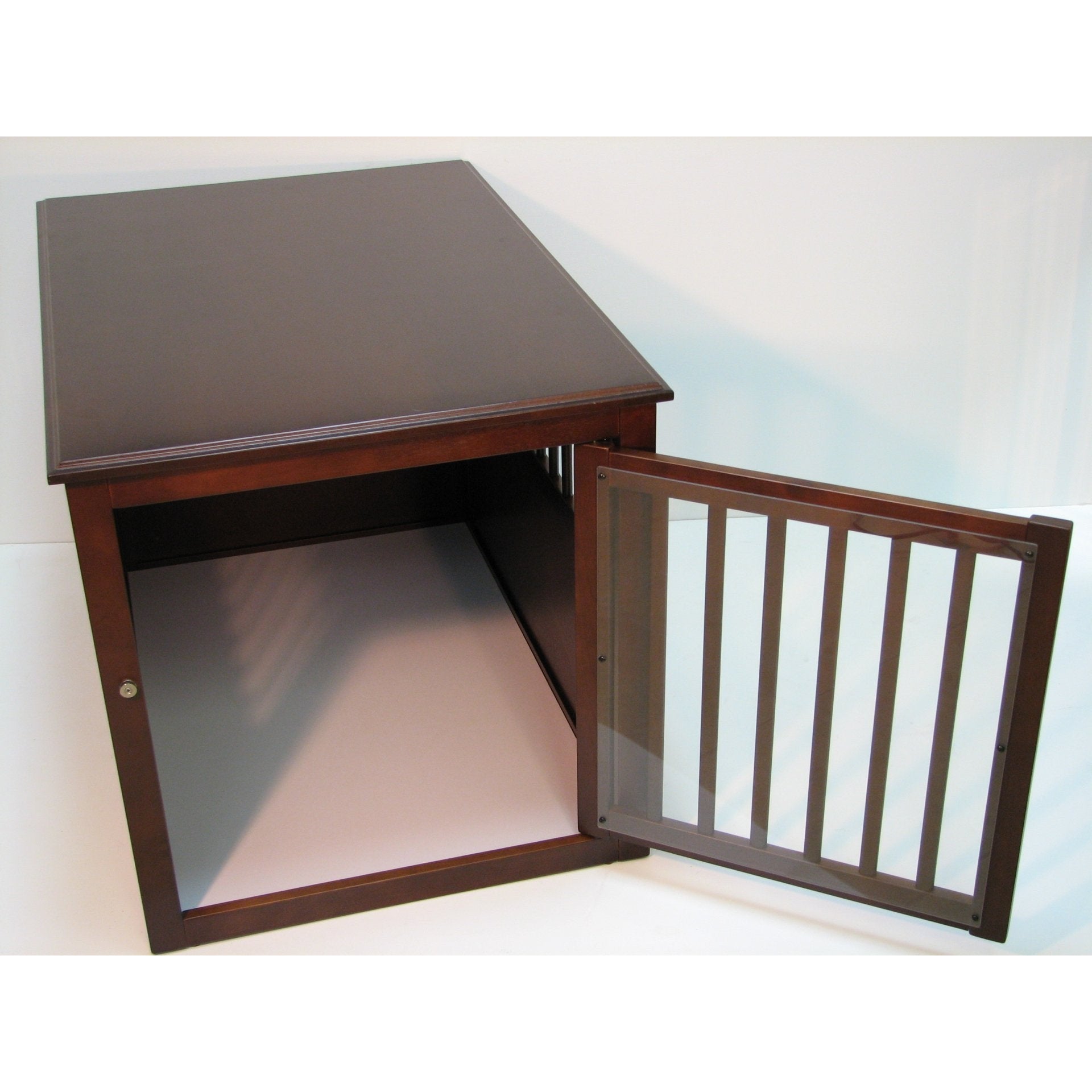 Pet Crate Table-Crate-Crown Pet Products-21" W x 29.7" D x 24.2" H-729440698177 - Espresso-Pet Crates Direct