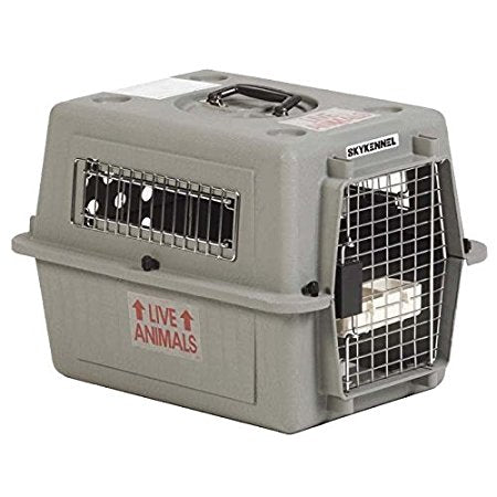 32 inch Porter Dog Kennel Pet Travel Carrier, Gray, 32'' L x 22.5