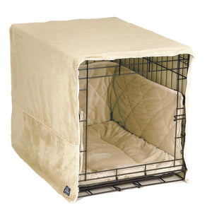 Plush Cratewear Dog Crate Cover-Accessories-Pet Dreams-fits 19" long crate-ivory-Pet Crates Direct