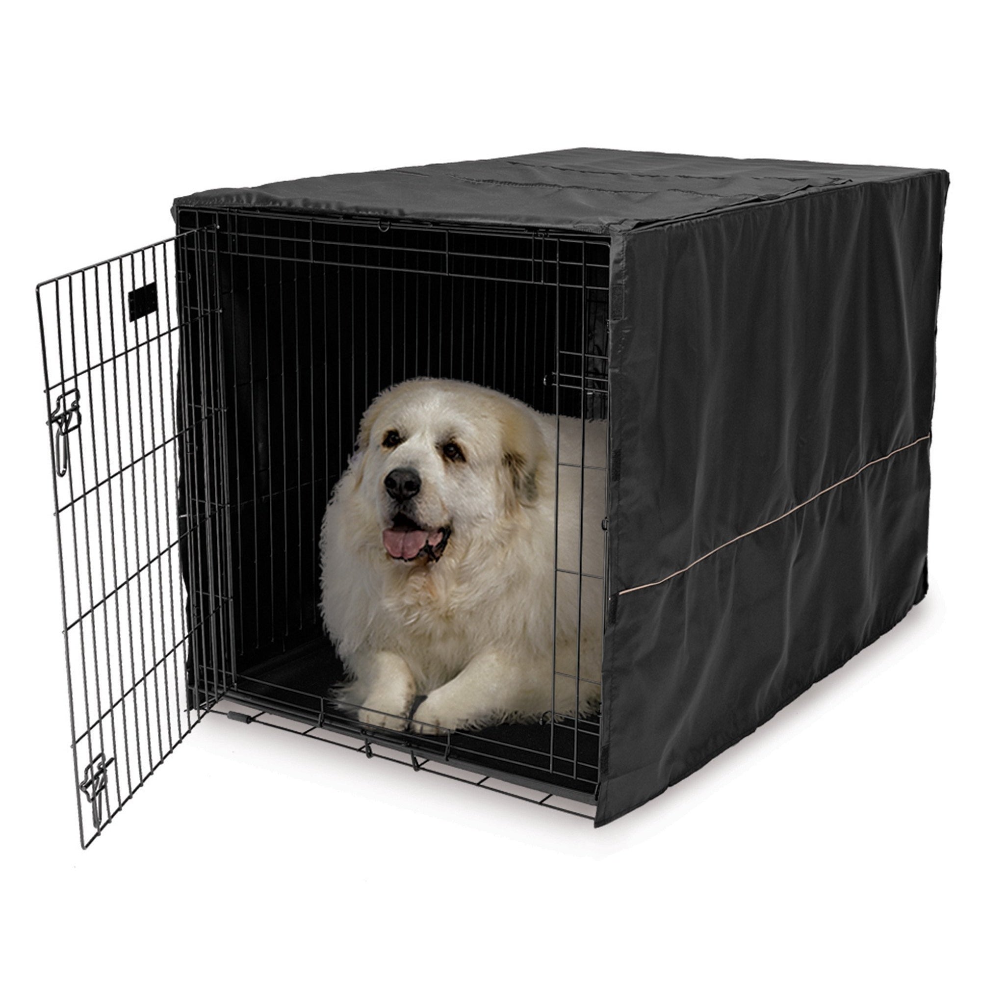 Midwest Quiet Time Pet Crate Cover - Black