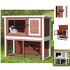 Trixie Natura Rabbit Hutch with Sloped Roof-Cage-Trixie-Medium-Brown & White-Pet Crates Direct